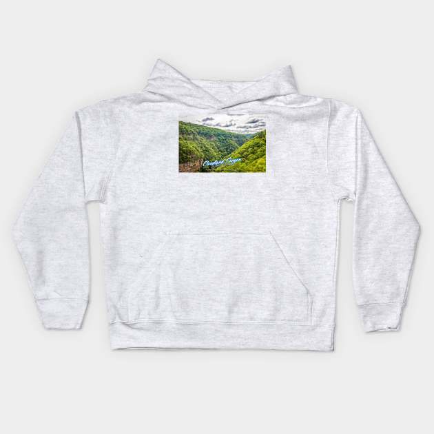 Cloudland Canyon State Park Kids Hoodie by Gestalt Imagery